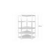 ProCart® fém sarokpolc, 5 szinttel, 180x90x30 cm, maximális terhelhetőség 875 kg