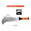 STREND PRO 236216 acél machete, szürke, 45 cm