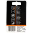 hegy, bit, ütve, Torx, 1/4", 5 db, T27x50 mm, Neo