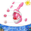 Cápa snorkeling maszk gyerekeknek modell cápa, rózsaszín