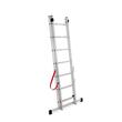 Alumínium létra, Master, 2 szekciós, 7 lépcsős, max 150 kg, 2-3,14 m