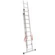 Alumínium létra, Master, 3 részes, 9 lépcsős, max 150 kg, 2,58-5,69 m
