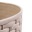 Dekoratív virágcserép, Prosperplast, Rato, rattan utánzat, kerek, barna, 30x27 cm