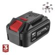 Kefe nélküli sarokcsiszoló (flex), 4 Ah akkumulátorral, 18V Li-ion töltővel, 125 mm + GIFT Fúrógép, Graphite Energy