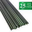 Set 20 suporti/araci pentru plante, rosii, metal + PVC, verde, 0.8x75 cm (211779SP)