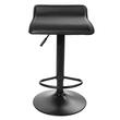 Konyhai/bárszék, Artool, Fort, forgó, ökológiai bőr, fekete, 38x39x84 cm