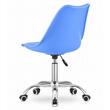 Irodai szék, Artool, Alba, forgó, PP, kék, 48,5x56,5x91,5 cm