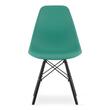 Szett 4db skandináv stílusú szék, Artool, Osaka, PP, fa, zöld és fekete, 46x54x81 cm