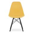 Skandináv stílusú szék, Artool, Osaka, PP, fa, mustár és fekete, 46x54x81 cm
