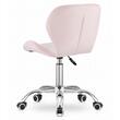 Irodai szék, Artool, Avola, forgó, bársony, rózsaszín, 46,5x55x86,5 cm