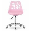 Irodai szék, Artool, Print, forgatható, PP, rózsaszín, 50x57x93,5 cm