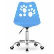 Irodai szék, Artool, Print, forgatható, PP, kék, 50x57x93,5 cm