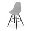 Konyhai/bárszék, Artool, Lamal, PP, fa, szürke és fekete, 54x55x107,5 cm