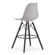 Konyhai/bárszék, Artool, Lamal, PP, fa, szürke és fekete, 54x55x107,5 cm