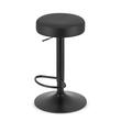 Konyhai/bárszék, Artool, Rojst, forgó, ökológiai bőr, fekete, 38x38x62-83 cm