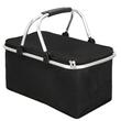 Piknikzsák/kosár, hőszigetelő, Springos, fekete, 47x28x40 cm