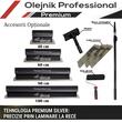Gletiera profesionala Olejnik ERGOPLANE, Premium Silver, aluminiu,  400x0.4mm (1239400G4PS)