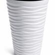 Prosperplast Dekoratív Virágcserép, Kerek, Magas, 39x75 cm, Fehér