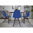 Skandináv stílusú szék, Artool, Osaka, PP, fa, kék és fekete, 46x54x81 cm