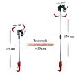 Artool Strend Pro Elektromos metszőolló, teleszkópos nyéllel, 1,5 Ah, 7,2 V