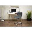 Irodai szék, Artool, Avola, forgó, ökológiai bőr, szürke, 47,5x55,5x84,5 cm