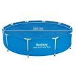 Medencetakaró, kerek, kék, 305 cm, Bestway FlowClear