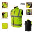 Neo Kifordítható Munkamellény, fényvisszaverő, XXL / 58 méret, sárga