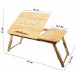 Laptop asztal, Artool, összecsukható, fa, natúr, 67x34,5x51 cm