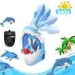 Cápa snorkeling maszk gyerekeknek, kék cápa modell