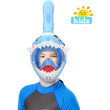 Cápa snorkeling maszk gyerekeknek, kék cápa modell