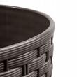 Dekoratív virágcserép, Prosperplast, Rato Round, kerek, barna, rattan utánzat, 25x22,4 cm