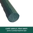 Suport/arac pentru plante, rosii, metal + PVC, 75x1.1 cm, verde (211775)