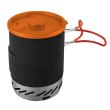 Kemping tűzhely, hordozható, gáz, piezo gyújtású, 3 az 1-ben, 2200 W, rozsdamentes acél, edénnyel, NEO