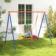 Játszótér, gólyafészek hinta, tarka, 196x172x180 cm