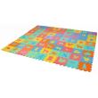 Puzzle típusú habszivacs szőnyeg, gyerekeknek, EVA hab, 72 db, 16x16 cm