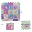 Puzzle matrac, gyerekeknek, EVA hab, 25 db, 30x30 cm, Isotrade