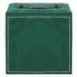 Ékszerdoboz, velúr, zöld, 12x12x12 cm, Springos