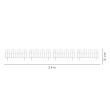 Dekoratív kerti kerítés, fehér műanyag, 4 db-os készlet, 60x30,5 cm
