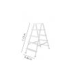 Drabest Harom fokos létra (két oldalú) - 1.11m