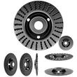 Disc circular slefuit, modelat, raspel, pentru lemn, plastic, 125x22.2 mm, Dedra (F692001)M