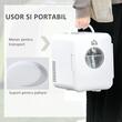 Turista hűtőszekrény, mini, 12V/220V, fehér, 4 L, 25,8x20,5x26,3 cm