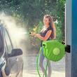1/2" visszahúzható/automatikus, hordozható falra szerelhető kerti tömlő orsó/orsó 15 m