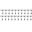 Fényfüzér, LED, 220-240V, IP44, 4 cm, 10 m