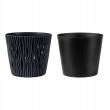 Dekoratív virágcserép, kerek, antracit, 7,9 L, 26,2x22,2 cm, Sandy Round