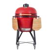 Strend Pro KAMADO EGG 21 Kerti grill, kerámia, piros, 52x105 cm,