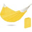 Textil függőágy, kötélvédő, sárga, max 200 kg, 200x150 cm