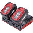 Dupla akkumulátortöltő, gyors, 2x20V, Warcraft