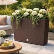Jardiniera decorativa, imitatie ratan, Rato Case, maro,(set 2 buc) 58x18x49.8 cm (DRC600T-440U-S2)