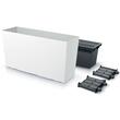 Jardiniera decorativa Urbi Case M, alb,(set 2buc) 77x23.5x40.6 cm, 27 L (DUC800M-S449-S2)