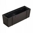 Jardiniera decorativa suport metalic, Rato Case W, maro,(set 2 buc) 58x18x19.5 cm (DRC600W-440U-S2)
